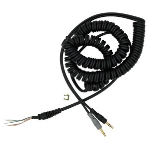 black coiled replacement headset cable for ProSet Elite.
